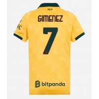 Maglia Calcio AC Milan Santiago Gimenez #7 Terza Divisa Donna 2025-26 Manica Corta